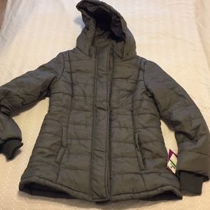 Rampage gray hooded jacket/coat